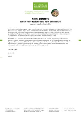 Crema protettiva contro le irritazioni della pelle dei neonati 100 ml