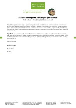 Lozione detergente e shampoo per neonati 200 ml