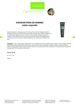 KARAKUM Lotion Corporelle 150 ml