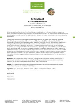 Coffein Liquid Haarwuchs-Tonikum 100 ml