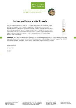 Lozione per il corpo al latte di cavalla 200 ml