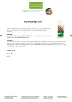 Hay Flower Spa Bath 750 ml