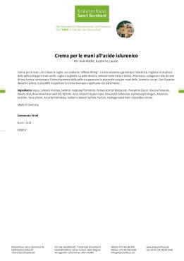 Crema per le mani all’acido ialuronico 50 ml