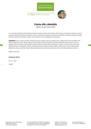 Crema alla calendula 100 ml 100 ml
