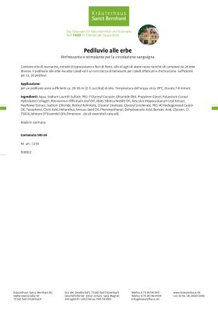 Pediluvio alle erbe 500 ml