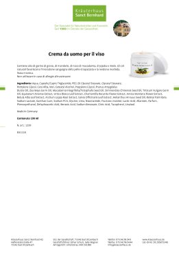 Crema da uomo per il viso 100 ml