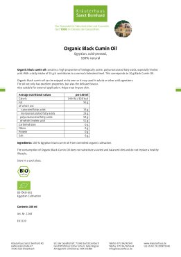 Organic Black Cumin Oil, 100 ml 100 ml