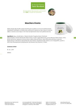 Maschera tirante con estratto di 7 erbe 100 ml