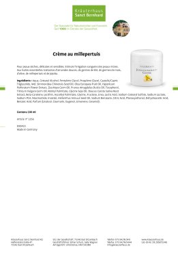 Crème au millepertuis 100 ml