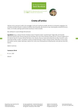 Crema all'arnica 100 ml