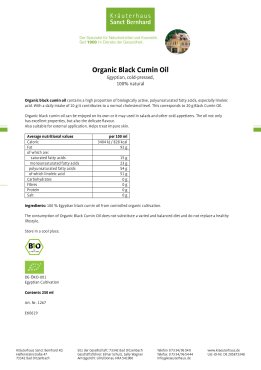 Organic Black Cumin Oil 250 ml 250 ml