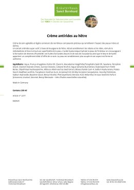 Crème antirides au hêtre 100 ml