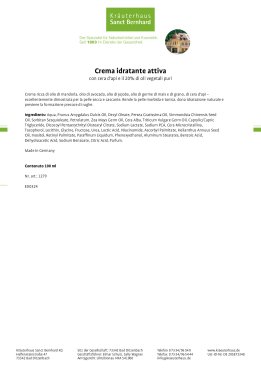 Crema idratante attiva 100 ml