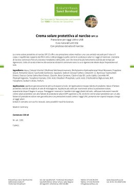 Crema solare protettiva al narciso SPF 15 100 ml
