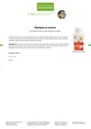 Shampoo al narciso 500 ml