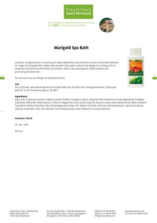 Marigold Spa Bath 750 ml