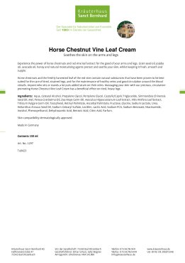Horse Chestnut Vine Leaf Cream 150 ml 150 ml