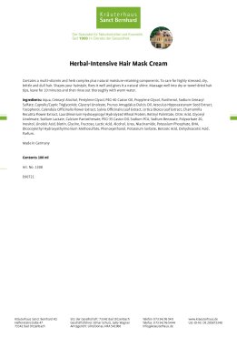 Herbal Intensive Hair Mask Cream 100 ml