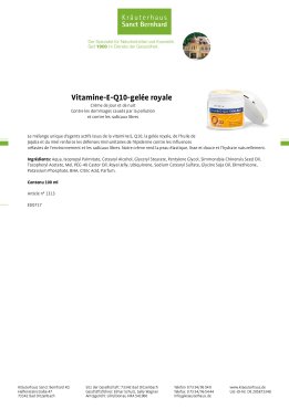 Vitamine-E-Q10-gelée royale 100 ml