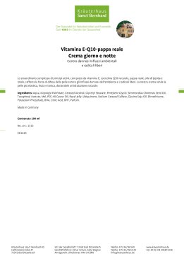 Crema con vitamina E-Q10-pappa reale 100 ml
