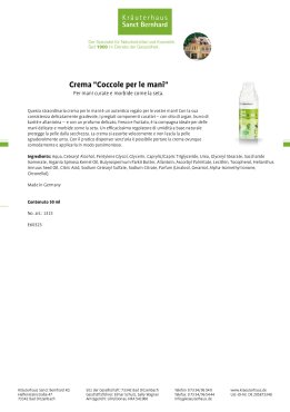 Crema "Coccole per le mani" 50 ml