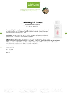 Latte detergente alle erbe 250 ml