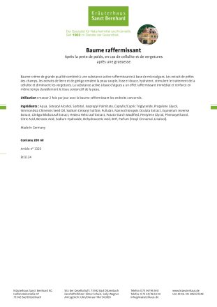Baume raffermissant 200 ml