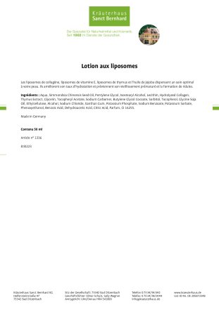 Lotion aux liposomes 50 ml