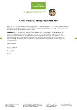 Set Aloe Vera 4 pezzo
