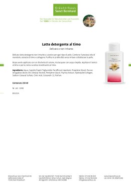 Latte detergente al timo 250 ml