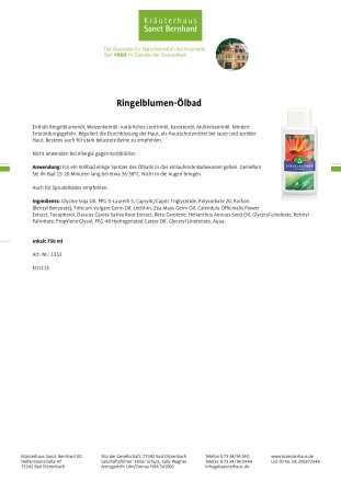 Ringelblumen-Ölbad 750 ml