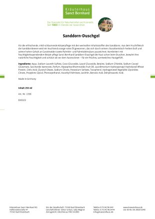Sanddorn-Pflegeset 3 Stück