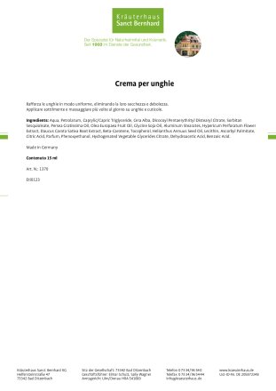 Crema per unghie 15 ml
