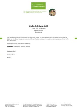 Huile de jojoba Gold 100 ml