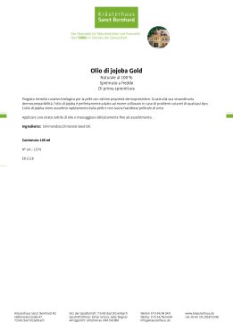 Olio di jojoba Gold SPF 6 100 ml