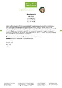 Olio di Jojoba Dorato SPF 6 250 ml