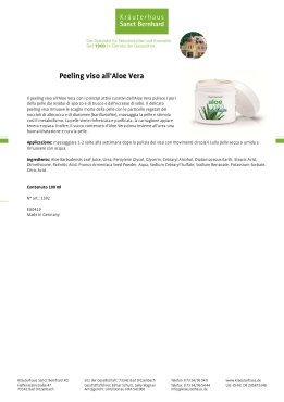 Peeling viso all'Aloe Vera 100 ml