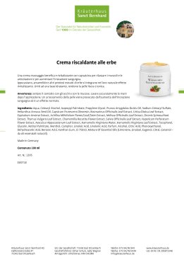Crema riscaldante alle erbe 100 ml