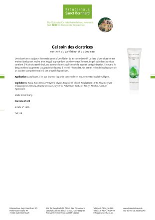 Gel soin des cicatrices 25 ml