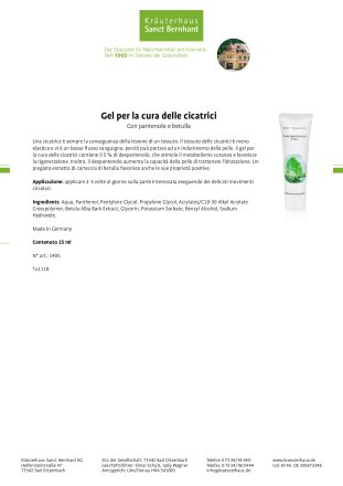 Gel per la cura delle cicatrici 25 ml