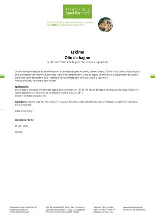 Olio da bagno Eskimo 750 ml