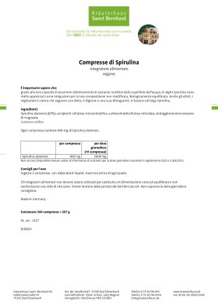 Compresse di Spirulina 360 compresse