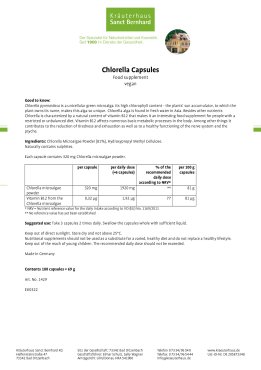 Chlorella Capsules 180 capsules