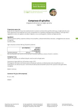 Compresse di spirulina 1350 compresse 1350 compresse