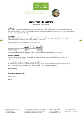 Comprimés à  la lécithine 360 comprimés