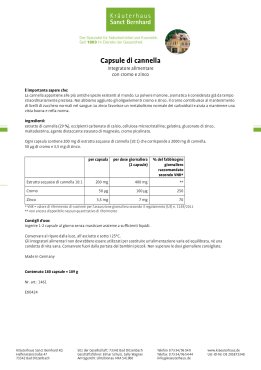 Capsule di cannella 180 capsule