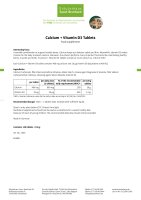 Calcium + Vitamin D3 Tablets 150 tablets