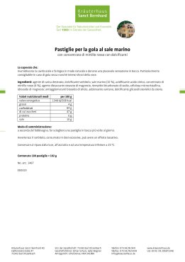 Pastiglie per la gola al sale marino 180 pezzo