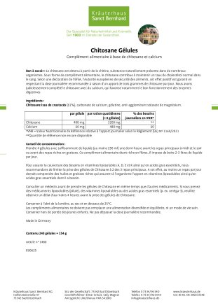 Chitosane Gélules