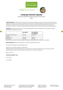 Cordyceps Sinensis Capsules